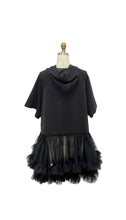 Load image into Gallery viewer, Tiered Tulle Tunic Hoodie