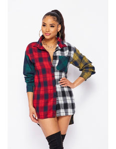 “Painted in Plaid” Top