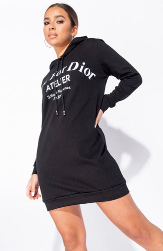 “Die for Dior” Hoodie Dress