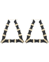 Load image into Gallery viewer, Bamboo Earrings (Triangle)