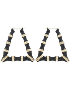 Bamboo Earrings (Triangle)