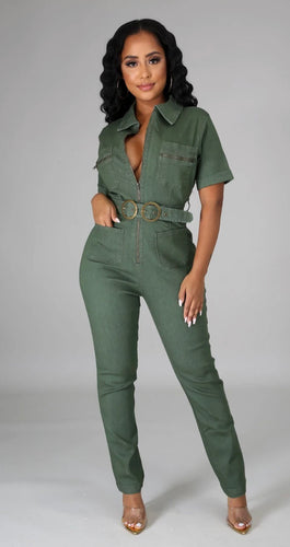 “Command Attention” Utility Jumpsuit