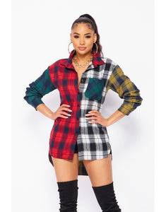 “Painted in Plaid” Top