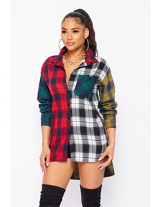 “Painted in Plaid” Top