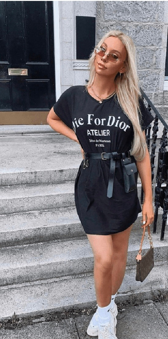 dior t shirt dress