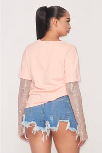 Shining Tee (Peach)