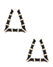 Load image into Gallery viewer, Bamboo Earrings (Triangle)