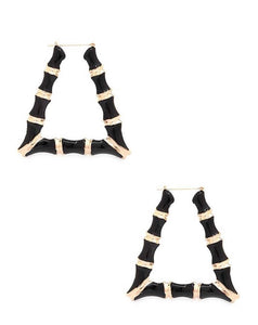 Bamboo Earrings (Triangle)