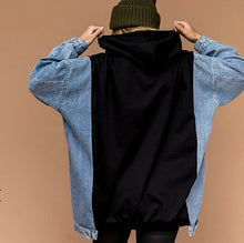 Load image into Gallery viewer, Oversized Denim Hoodie