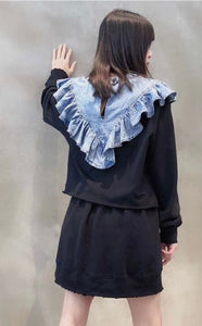 “Ruffled” Sweatshirt