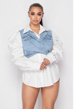 Load image into Gallery viewer, “She’s a Doll” Denim Top