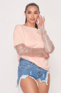 Shining Tee (Peach)