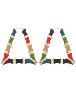 Bamboo Earrings (Triangle)