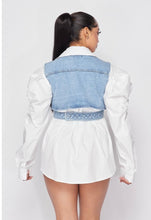 Load image into Gallery viewer, “She’s a Doll” Denim Top