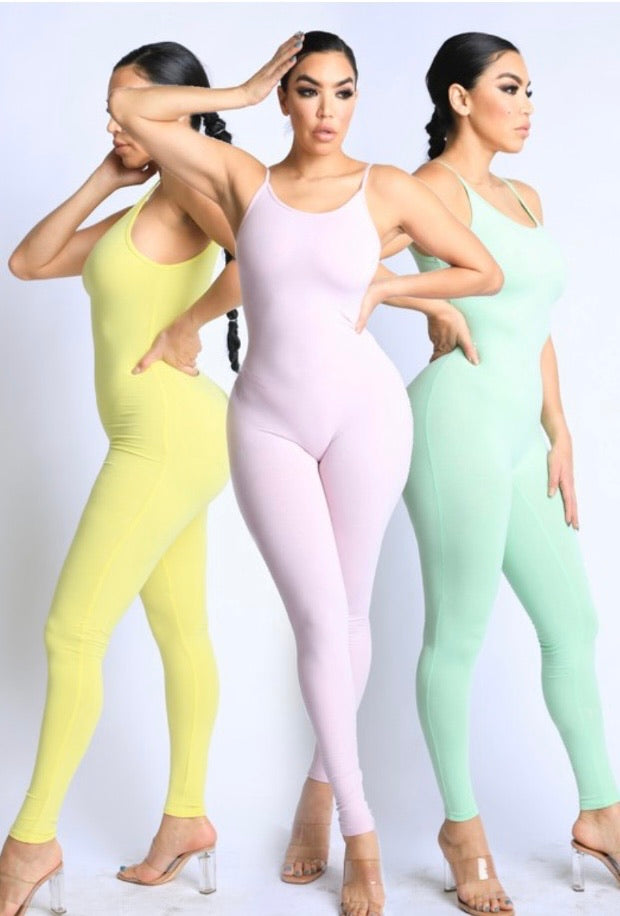 Pastel Bodycon Jumpsuits