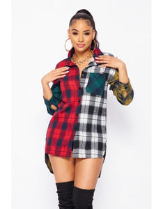 “Painted in Plaid” Top