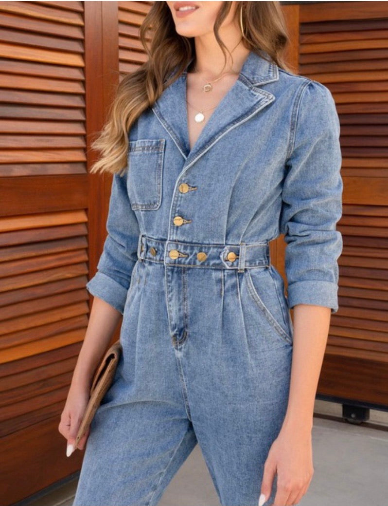 “Denim Dame” Jumpsuit